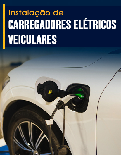 Banner home mobile de instalação de carregadores elétricos