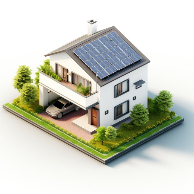 Projeto de residência com energia solar e otimização de gastos