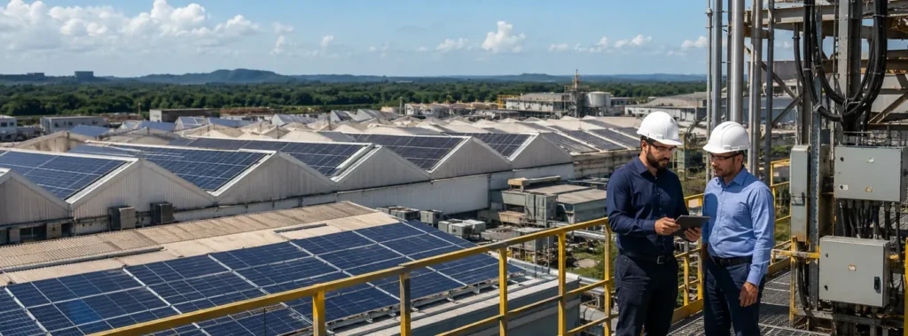 Sistema de energia solar relacionado ao tema: energia solar para indústrias em manaus