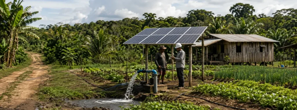 Sistema de energia solar relacionado ao tema: energia solar para zona rural no amazonas
